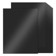 100 Sheets Black Shimmer Cardstock 8.5 X 11 Metallic Paper, Goefun 80Lb Card Stock Letter Size Sheets For Halloween, Invitations, Scrapbooking, Crafts, Graduations