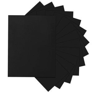 24 Sheets Black Cardstock 8.5 X 11 Black Paper, Goefun 80Lb Card Stock Printer Paper For Halloween, Invitations, Scrapbooking, Crafts, Diy Cards