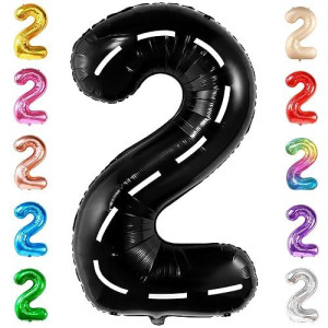 Katchon, Giant Two Fast Balloons - 40 Inch | Number 2 Balloon, Two Fast Birthday Decorations | Two Fast Party Decorations, 2 Fast Birthday Decorations | Two Fast Two Curious Birthday Decorations Boy