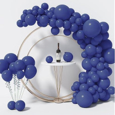 130Pcs Navy Blue Balloons Different Sizes 18" 12" 10" 5" Balloon Garland Arch Kit Perfect For Birthday Party, Graduation, Baby Shower, Wedding, Holiday Decoration And Anniversary (Navy Blue Balloons)