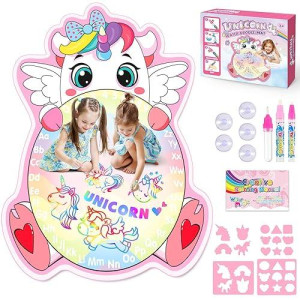 Toddler Toys Unicorns Gifts For Girls Age 2-5, Unicorns Toys For 2-5 Year Old Girls Water Doodle Mat Preschool Educational Learning Toys Easter Basket Stuffers Birthday Gifts For Girls Age 2-5