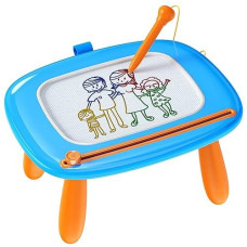 Smasiagon Toddler Girl Boy Toys,Magnetic Drawing Board For Toddlers 1-3,Early Learning Doodle Board Writing Painting Sketch Pad, Birthday Christmas Halloween Easter Gifts For 1 2 3 Year Old (Blue)