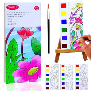 Yxotjhs Water Color Paint Sets For Kids, Pocket Watercolor Painting Book, Watercolor Coloring Books For Kids Ages 4-8, Mess Free Coloring For Toddlers, Arts And Crafts For Girls Boys Gifts