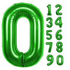 40 Inch Green Number 4 Balloon, Giant Large 4 Foil Balloon For Birthdays, Anniversaries, Graduations, 4Th Birthday Decorations For Kids