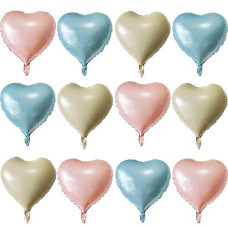 Love Heart Shaped Balloons Pack Of 12,18 Inch Love Valentine Balloons Heart Romantic Balloons For Valentines Day Propose Marriage Wedding Bridal Shower Engagement Party Decorations