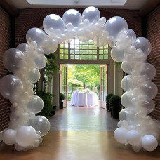 130Pcs Clear Balloons Different Sizes 18" 12" 10" 5" Balloon Garland Arch Kit Perfect For Birthday Party, Graduation, Baby Shower,Wedding,Decoration And Anniversary (Clear Balloons)