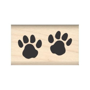 Stamps By Impression Paws Rubber Stamp - 0.5" X 1"