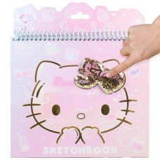 Hello Kitty 50Th Anniversary Sketchbook By Stmt, Includes Kawaii Hello Kitty Notebook With 20 Coloring Pages & Prompts, 100 Hello Kitty Stickers, Cute School Supplies, Sanrio Stationery