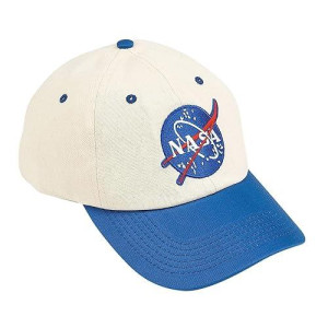 Aeromax Jr. NASA Astronaut Flight Suit Cap - Youth Size, White/