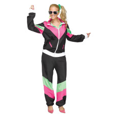 Fun World 80S Track Suit Adult Costume, Plus Size 2X-Large