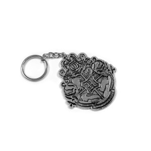 Seven20 Authentic Harry Potter Hogwarts Crest 3 Inch Diecast Keychain Stylish 3 In Replica Featuring Ravenclaw Slytherin Gryffindor Hufflepuff House Figures Pendant Decorative Charm Accessory Gifts