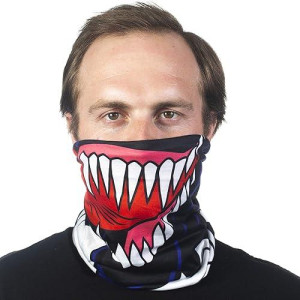 Concept One Venom Neck Gaiter Scarf, Black, One Size