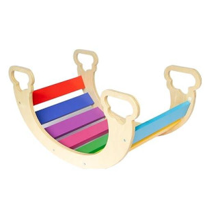 Waldorf Rocker Board For Toddlers - Safe Non Toxic Climbing And Rocking Board