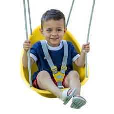 Swurfer Coconut Toddler Swing - Yellow, Adjustable Safety Harness