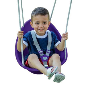 Swurfer Coconut Toddler Swing - Purple, 3-Point Harness