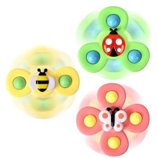 Suction Cup Spinner Toys, Baby Montessori Sensory Educational Learning Toy, Infant Bath Teething Fidget Toy, Toddler First Birthday For 6 9 12 18 Months Age 1 2 3 Old Boys Girls