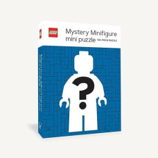 Chronicle Books Lego Mystery Minifigure Mini Puzzle (Blue Edition) | 126 Piece Jigsaw Puzzle