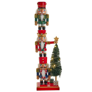 18 In Battery Operated Nutcracker With Light Up Tree