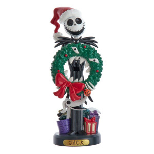 10 In Nightmare Before Christmas Jack Skellington With Wreath Nutcracker