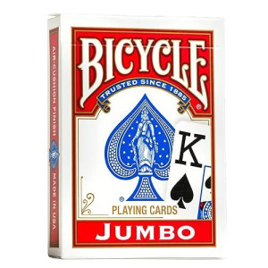 Springbok Bicycle Poker Size Jumbo Index Playing Cards (Colors May Vary)