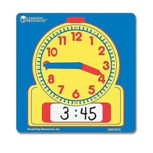 Learning Resources Write And Wipe Student Clocks, Help Kids Practice Time, Clocks For Kids, Write And Wipe Clocks, Homeschool, Classroom, Set Of 10