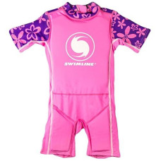 Swimline Pink Swim Trainer Floating Vest Suit For Kids & Toddlers Ages 4+ Boys/Girls -Comfortable Zip Up Buoyant Foam Swimming Life Jackets Puddle Jumpers 40-55 Pounds Lbs Children Learning Swimwear