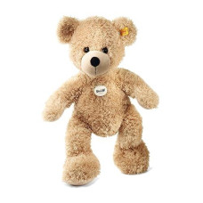 Steiff Usa Beige Fynn Teddy Bear Plush Collectible, 15.75” X 10.6” X 5.5” - Handmade Craftsmanship (111679)