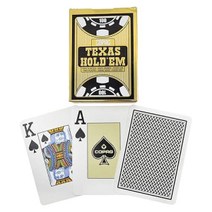 Copag Poker Size Jumbo Index Texas Hold'Em Playing Cards Single Deck (Black)