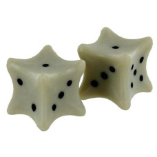 Koplow Games 18mm Ivory Dice Bones (2)