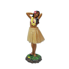 Kc Hawaii Leilani Dashboard Hula Doll Flower Placing Pose 7 Inch