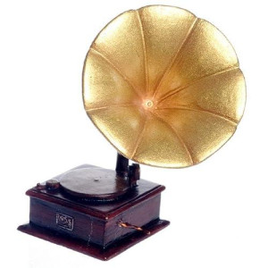 Dollhouse Miniature Parlour Gramophone