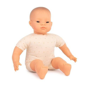 Miniland Educational - 15.75'' Soft Body Baby Doll, Asian