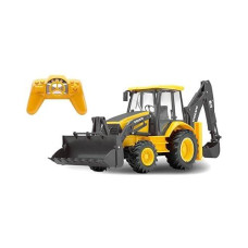 NewRay Volvo BL71 Remote Control Backhoe Loader - Yellow