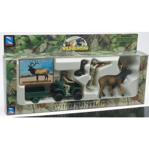 Playset Wild Hunting Assorted (You May Receive Walleye , Rockmountainelk,Mallard, Antelope, Turkey, Moose,Deer Or Pheasant)