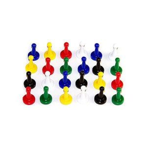 Set Of Assorted 1" Pawns, Set Of 24