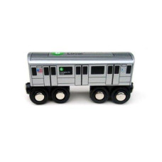 Munipals Nyc Subway 6 Car Toy Train Wooden Railway Compatible