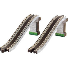 Wooden Train Track - Bridge Track W/Supports - Made In Usa