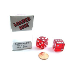 Koplow Games 1 X Transparent Loaded Dice (2)