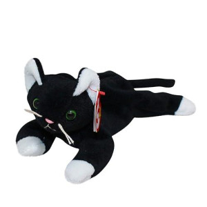 Ty Beanie Babies Zip The Black Cat With White Paws