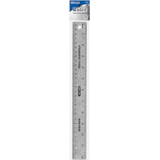 BAZIC Stainless Steel Ruler 12" w/ Non-Skid Back -