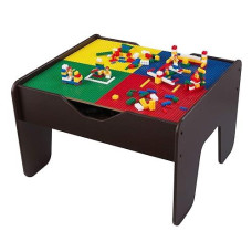 KidKraft Espresso 2-in-1 Activity Table & Train Set, 3