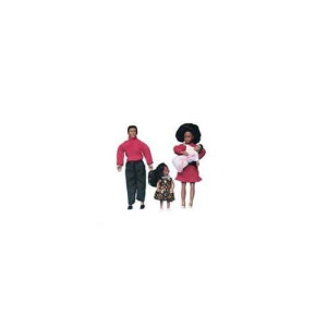 Melody Jane Small African American Dollhouse Family Set