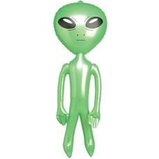 Rhode Island Novelty 5ft Green Inflatable Alien Decoration