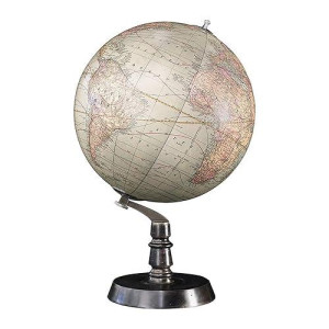 Authentic Models 1920s Stand Globe - White Desktop Globe