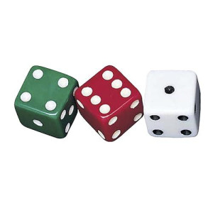 School Smart Dotted Dice Set - Assorted Colors - Set Of 36, 089918, Assorted Size