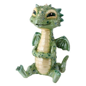 Ytc Green Baby Dragon Collectible Serpent Figurine Statue Reptile Statue