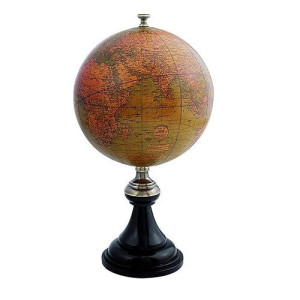 Versailles Globe, Bronze And Brass, Decorative Globe By Authentic Models - Vintage Desk Globe With Stand - Home Office World Globe For Adults - Spinning Earth Globe