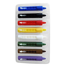 Smiffys Retractable Crayon Make-Up Sticks - Pack Of 8