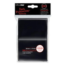 Ultra Pro Black Deck Protector Sleeves - 100 Count