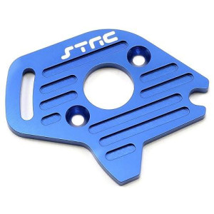 St Racing Concepts St6890B Aluminum Heatsink Finned Motor Plate For Slash 4 X 4, Blue